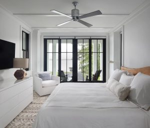 picture of a white guest bedroom