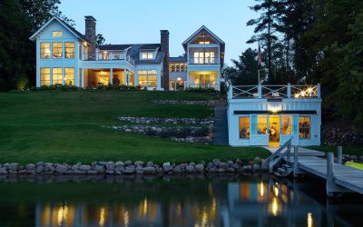 Celebrating the 4th of July at a Custom Lake Home