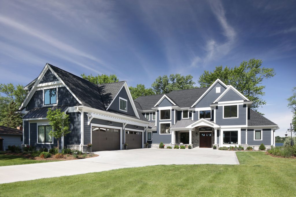 exterior of a blue lake home - blue peaks lake home
